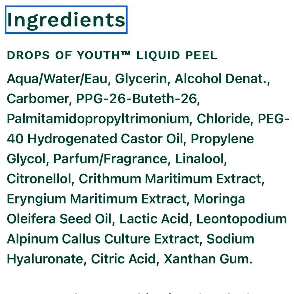 🦋$8 ~ The Body shop Drops of Youth ~ Youth Liquid Peel ~ NEW